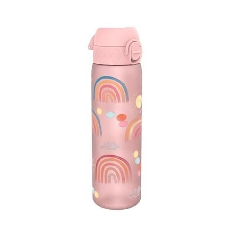 ION8 - Geri Dönüştürülmüş Plastik - Recyclon - İnce Suluk - Gökkuşağı - 500 Ml - Sızdırmaz - BPA İçermeyen