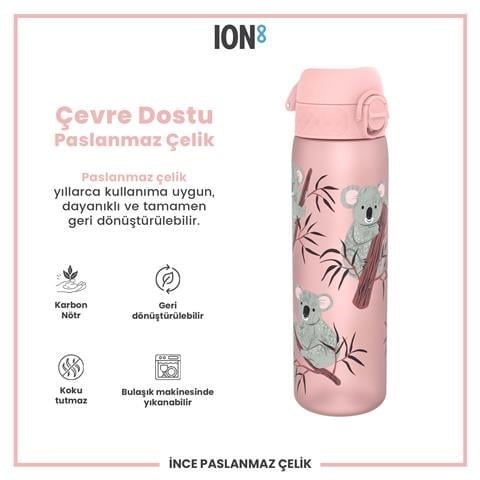 ION8 - İnce Suluk - Koala - 500 Ml - Sızdırmaz - BPA İçermeyen