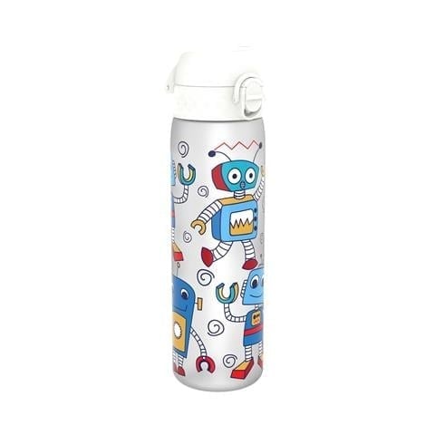 ION8 - Geri Dönüştürülmüş Plastik - Recyclon - İnce Suluk - Robotlar - 500 Ml - Sızdırmaz - BPA İçermeyen