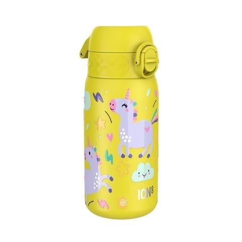 ION8 - Paslanmaz Çelik Çocuk Suluk - Sarı Unicorn - 400 Ml - Sızdırmaz