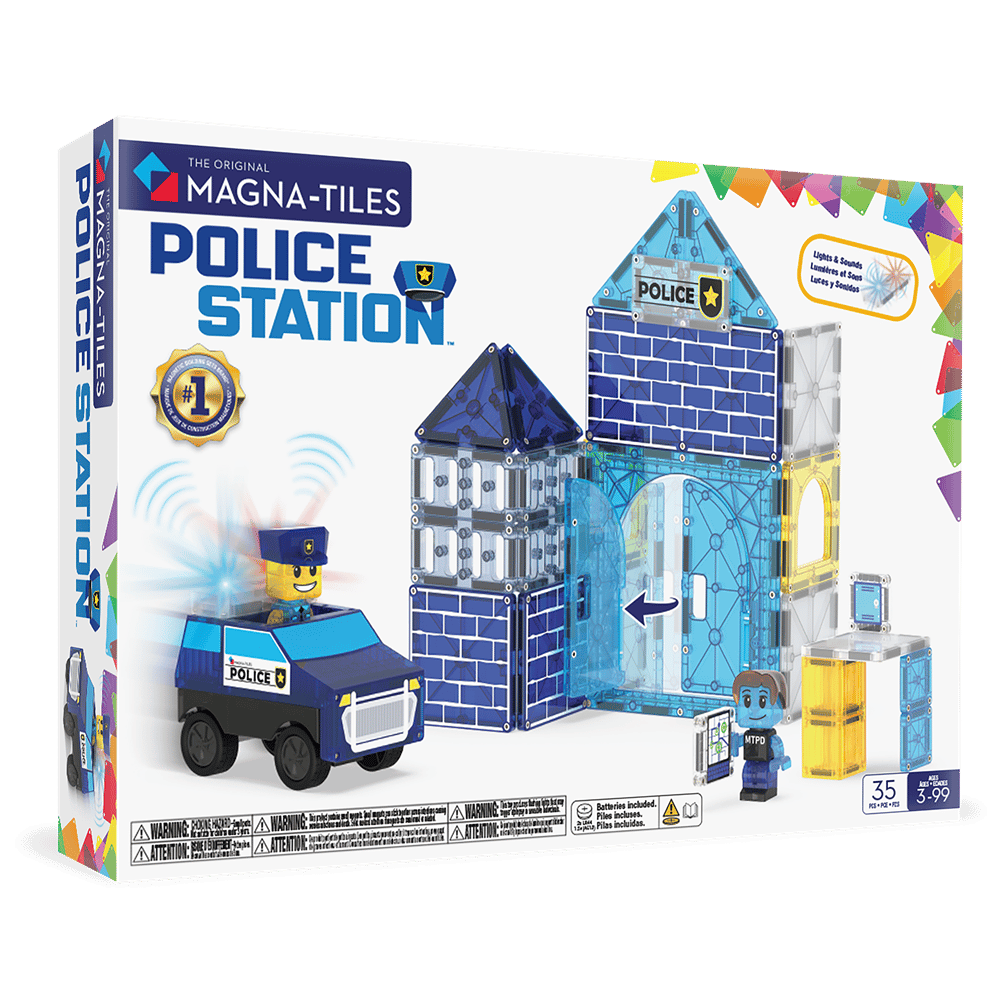 MAGNA-TILES® - Police Station Manyetik Bloklar - 35 Parça