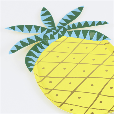 Meri Meri - Ananas Tabaklar - 8 Adet