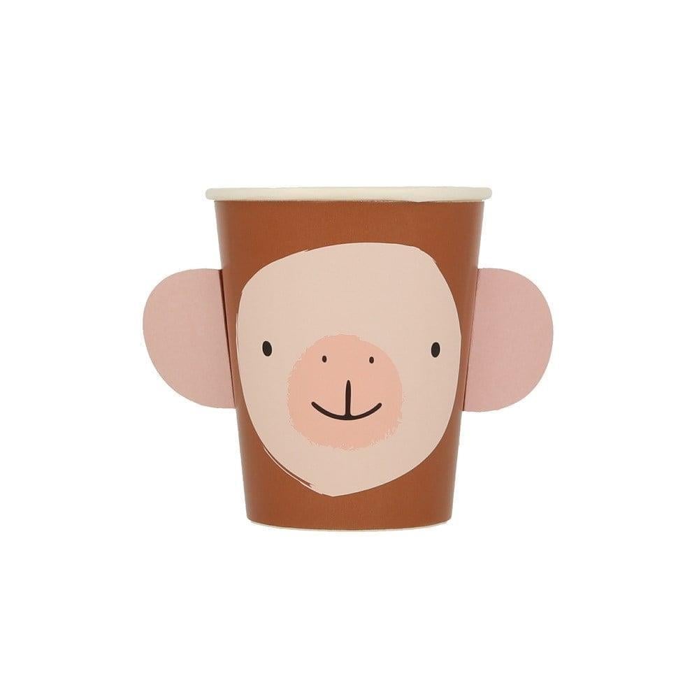 Meri Meri - Animal Parade Character Cups - Hayvan Geçit Töreni Bardaklar - 8Li