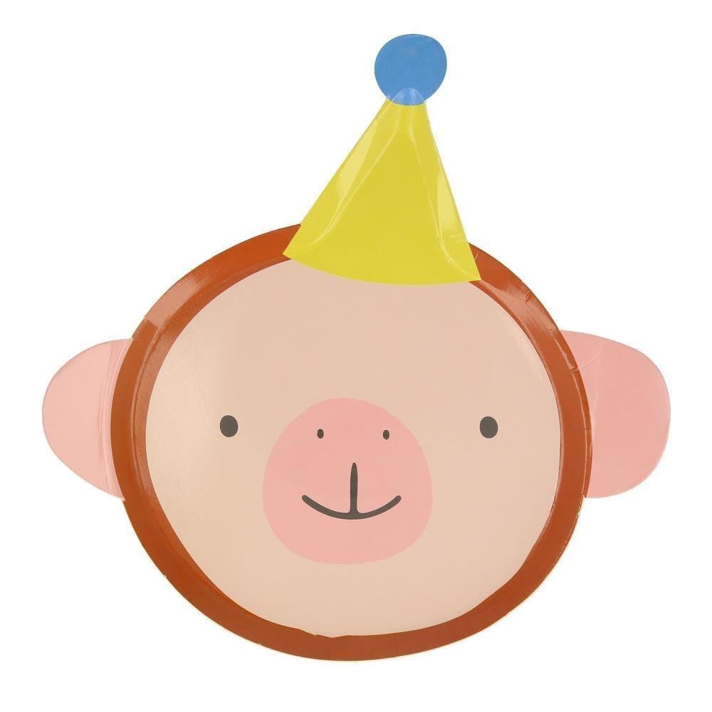 Meri Meri - Animal Parade Die Cut Plates - Hayvan Geçit Töreni Tabaklar (8Li)