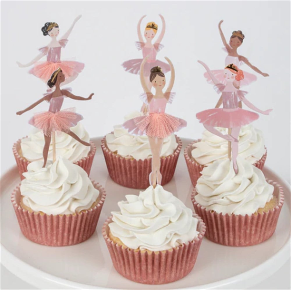 Meri Meri - Ballerina Cupcake Kit - Balerin Cupcake Seti - 24Lü