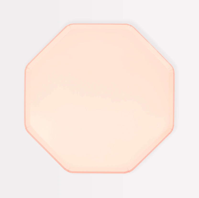 Meri Meri - Ballet Slipper Pink Side Plates - Ballet Rengi Tabaklar (M) (x8)