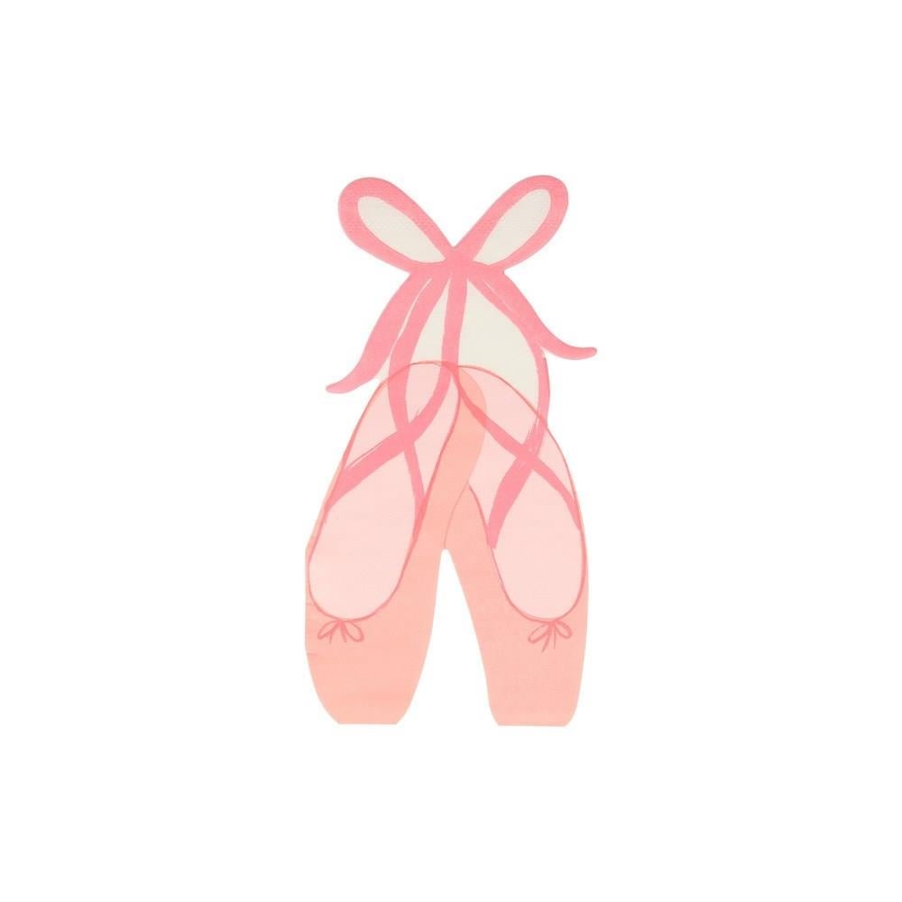 Meri Meri - Ballet Slippers Napkins - Balerin Peçete - 16'lı