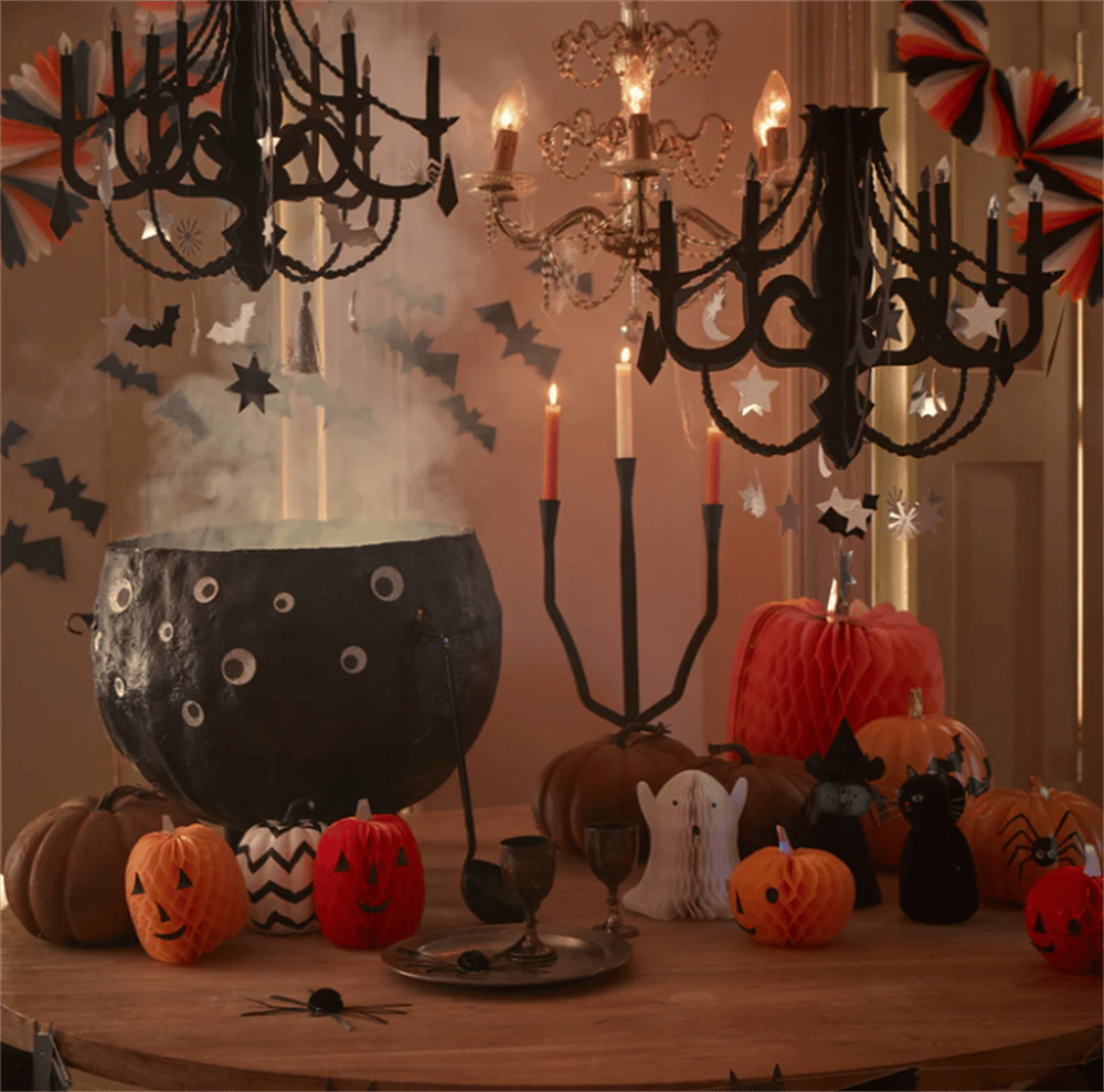 Meri Meri - Black Paper Chandelier - Siyah Avize