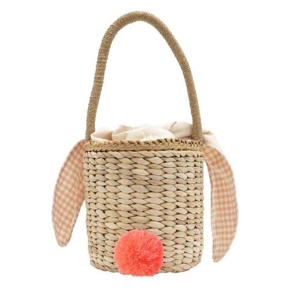 Meri Meri - Bunny Basket - Tavşan Hasır Çanta