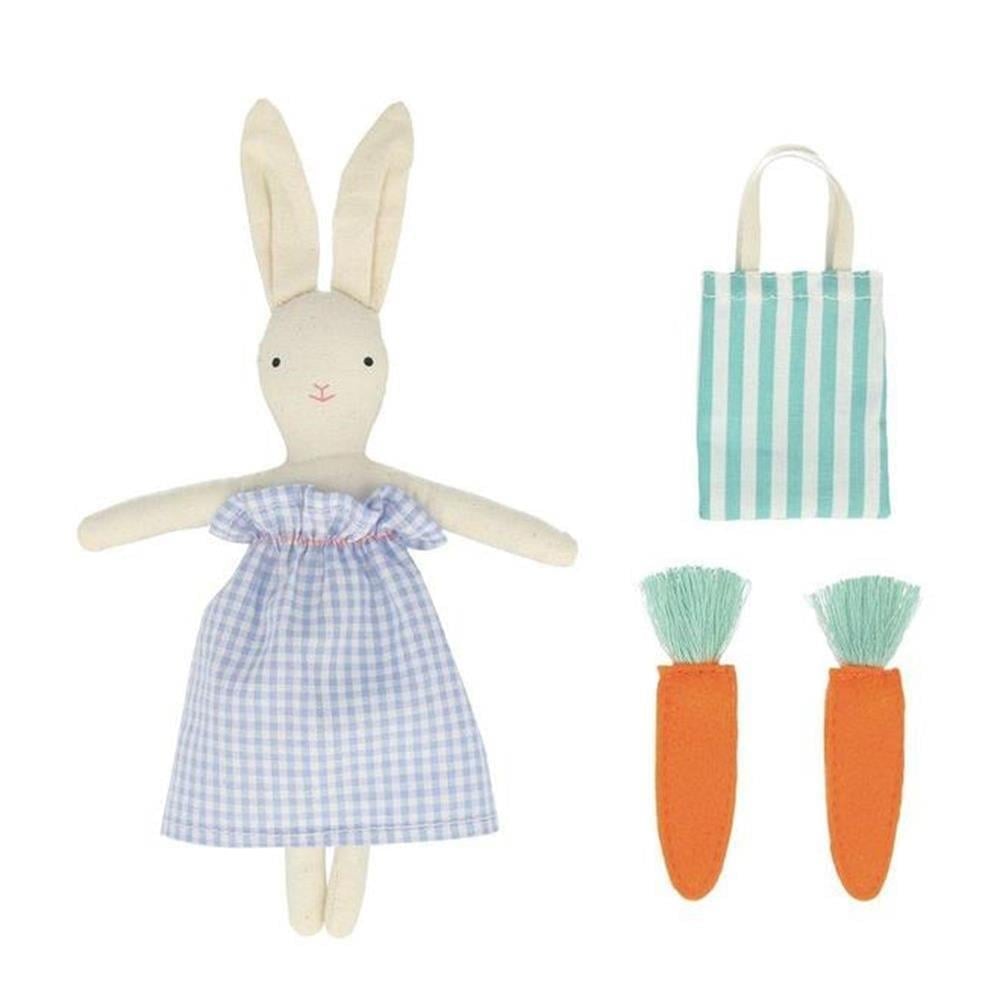 Meri Meri - Bunny Mini Suitcase Doll - Mini Tavşan Oyuncaklı Çanta