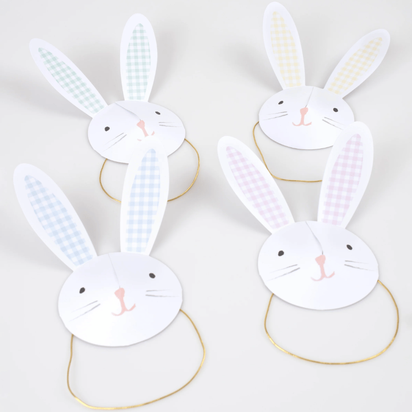 Meri Meri - Bunny Party Hats - Tavşan Parti Şapkaları (X6)