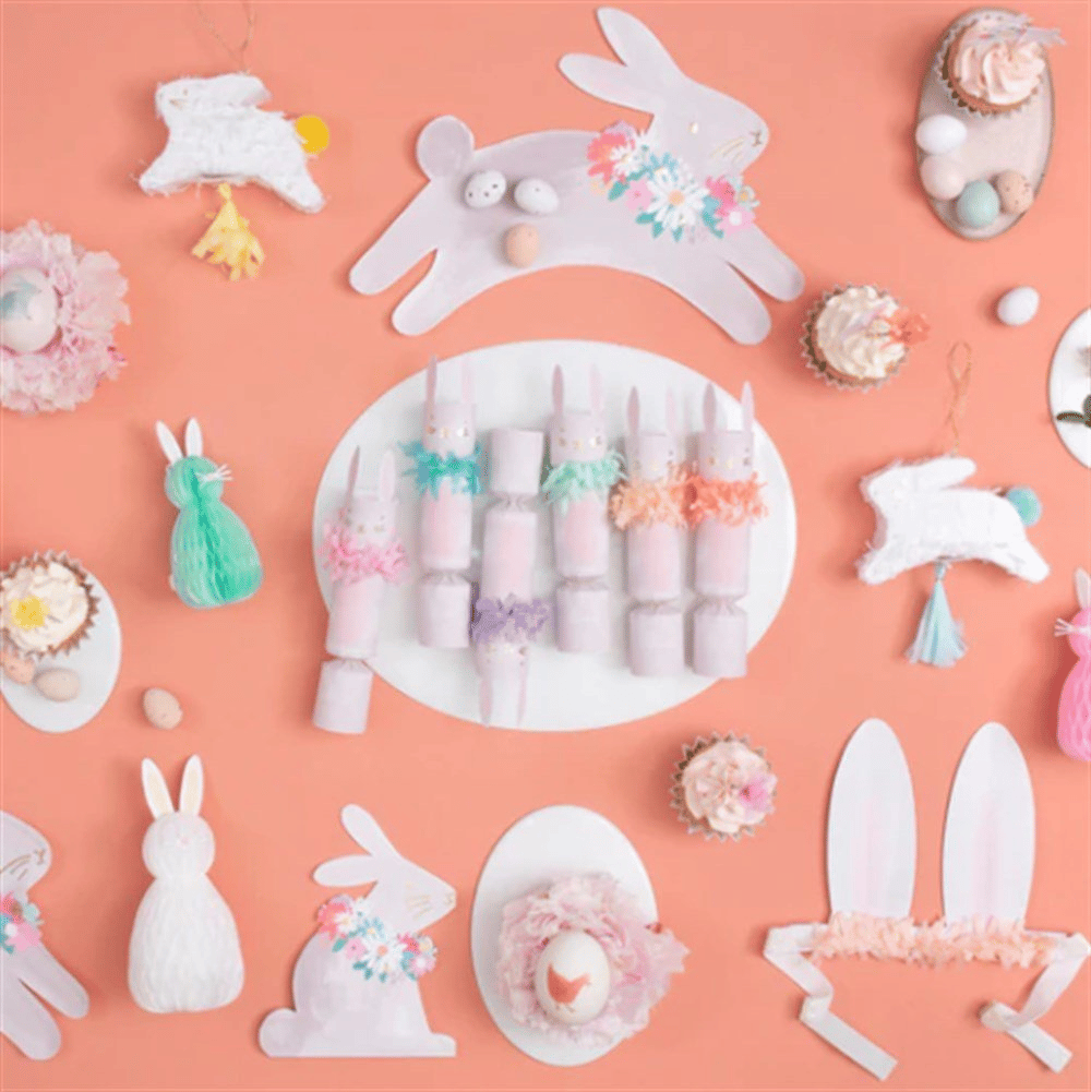 Meri Meri - Bunny Pinata Favours - Tavşan Mini Pinyata Favor - 3Lü