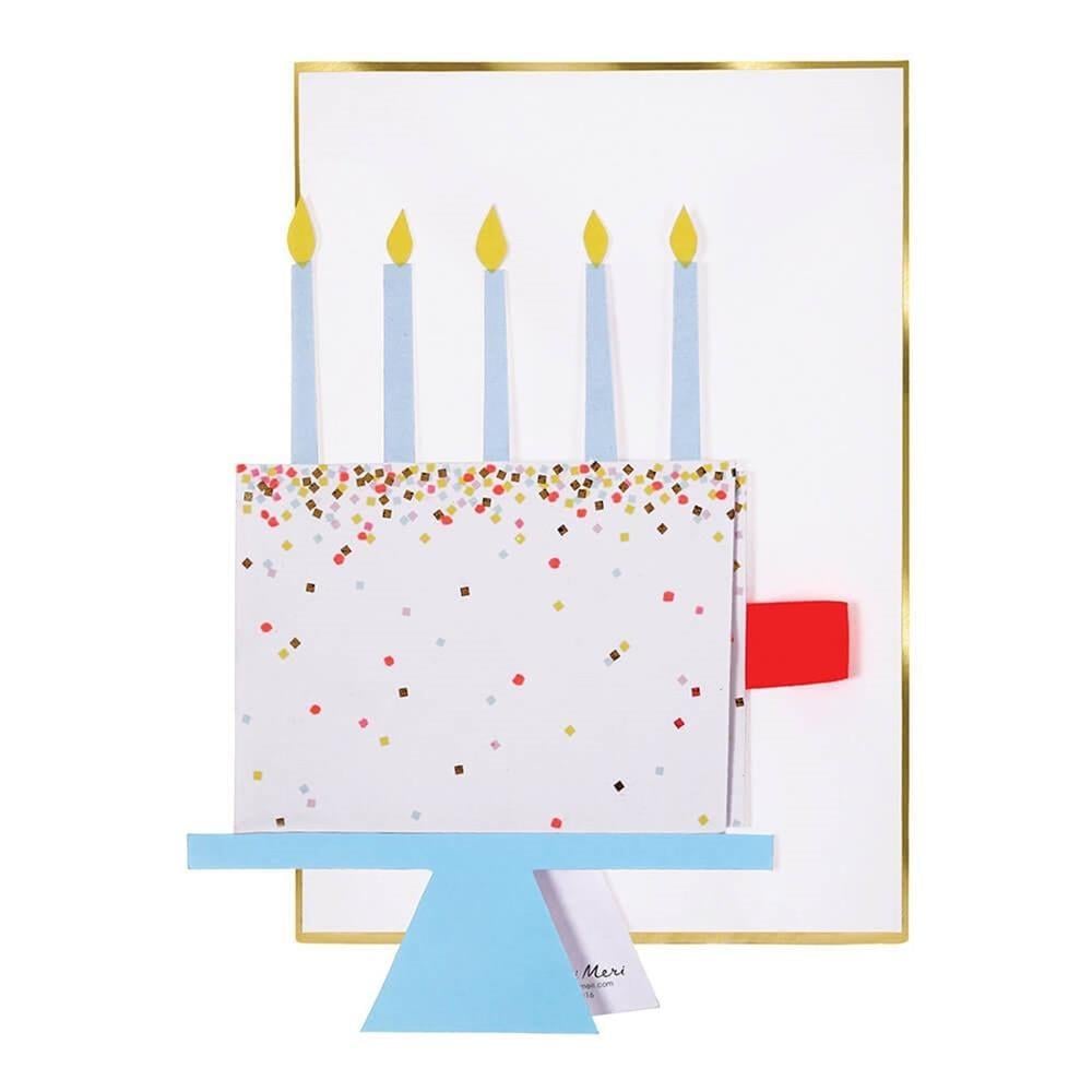 Meri Meri - Cake Slice Card - Kek Dilimi Tebrik Kartı