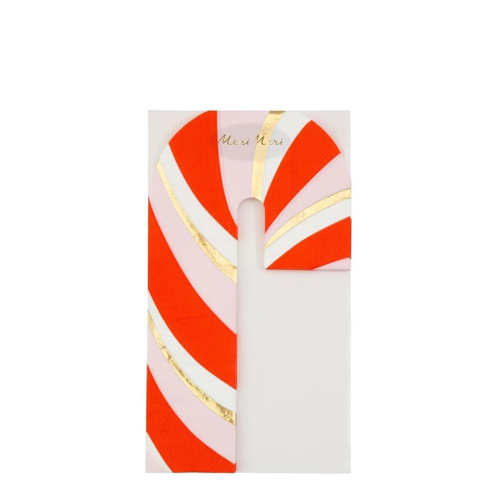 Meri Meri - Candy Cane Napkins - Baston Şeker Peçete