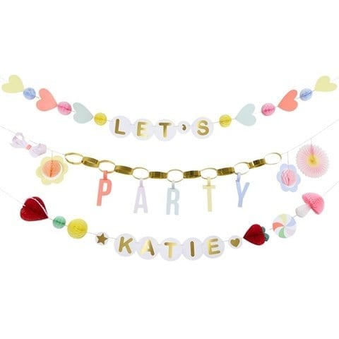 Meri Meri - Charm Party Garland Set - Charm Parti Asılan Süs Seti