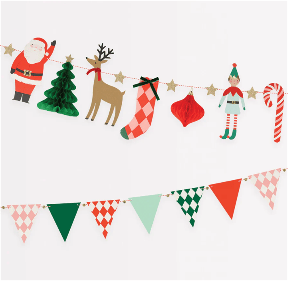 Meri Meri - Christmas Characters Garland - Yeni Yıl Karakterler Asılan Süs