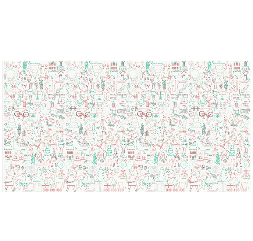 Meri Meri - Christmas Colour In Activity Tablecloth - Yeni Yıl Aktivite Masa Örtüsü