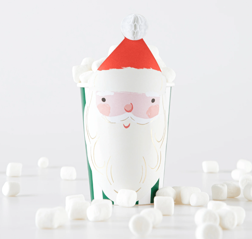 Meri Meri - Christmas Honeycomb Cups - Yeni Yıl Bardak (8li)