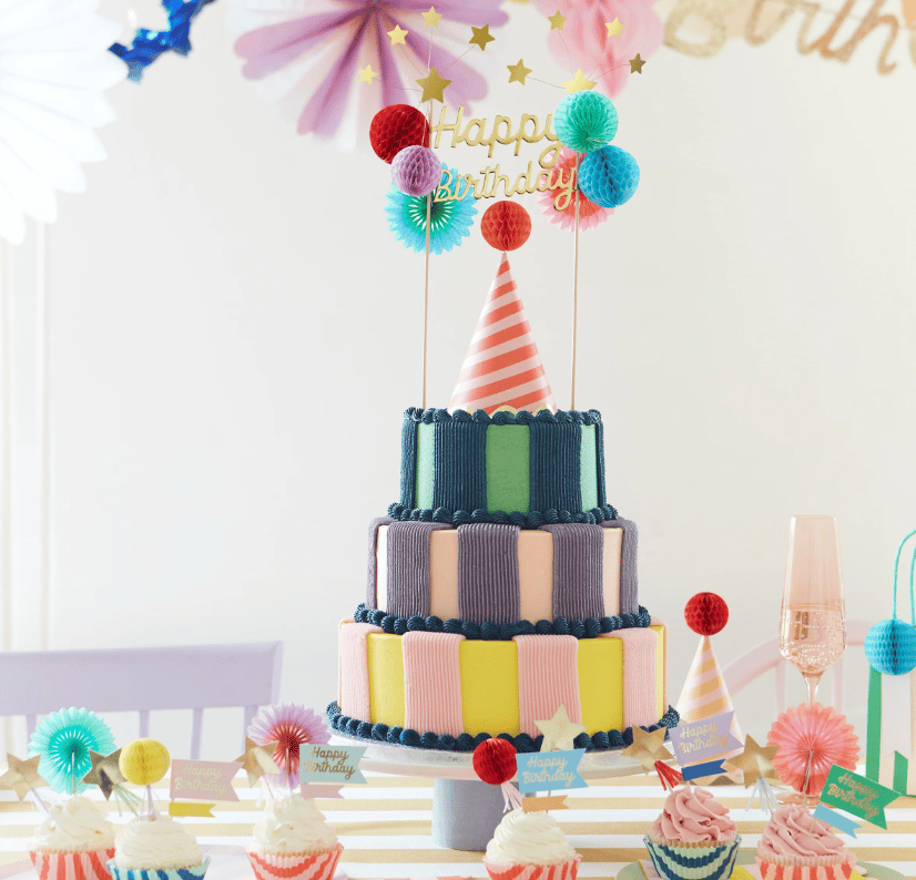 Meri Meri - Çizgili Cupcake Kiti - 24 Adet