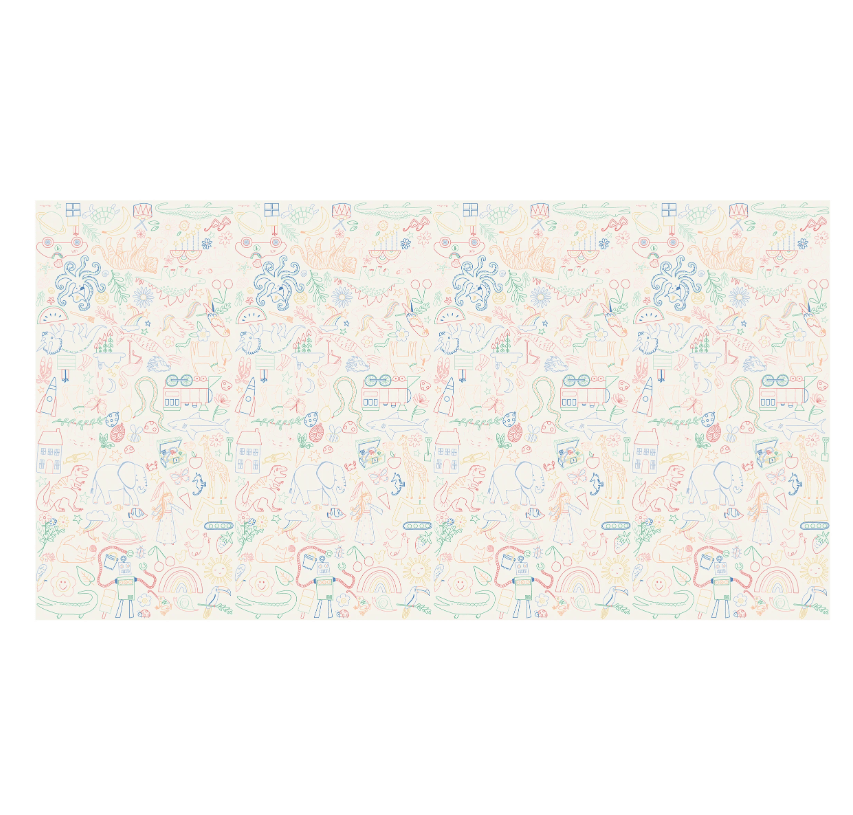 Meri Meri - Colour in Tablecloth - Boyama Etkinliği Kağıt Masa Örtüsü