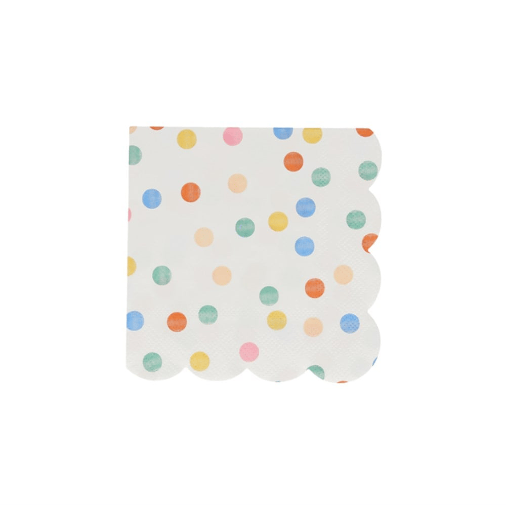 Meri Meri - Colourful Pattern Small Napkins - Renkli Desenler Peçeteler - S - 16Lı