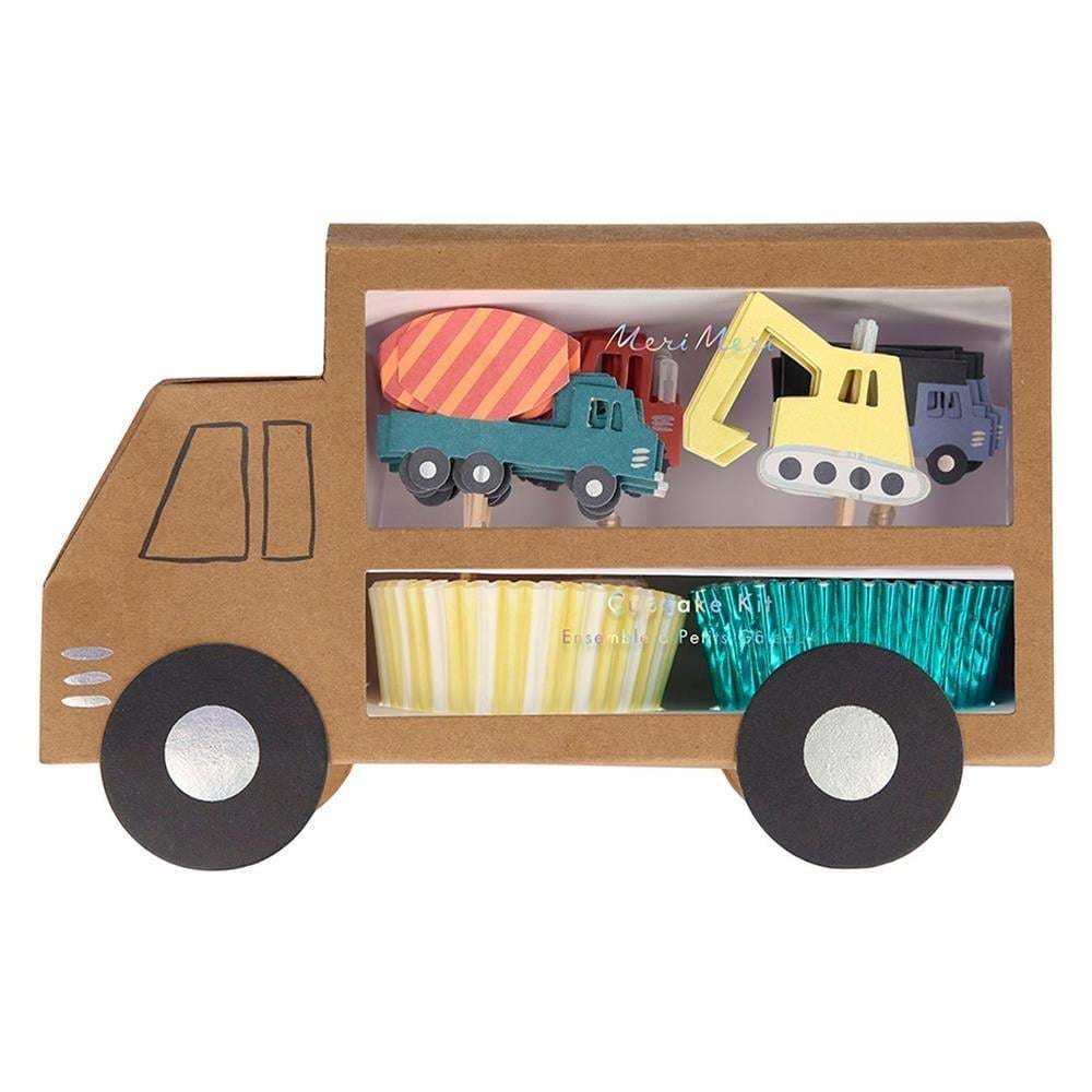 Meri Meri - Construction Cupcake Kit - İnşaat Cupcake Kit