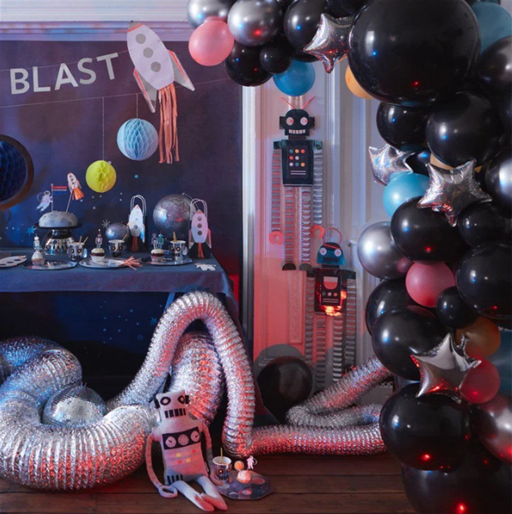 Meri Meri - Cosmic Balloon Garland Kit - Uzay Balon Seti - 48 Balon
