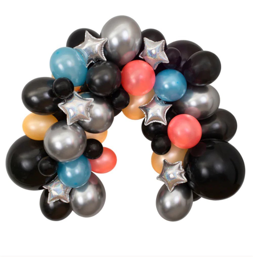 Meri Meri - Cosmic Balloon Garland Kit - Uzay Balon Seti - 48 Balon