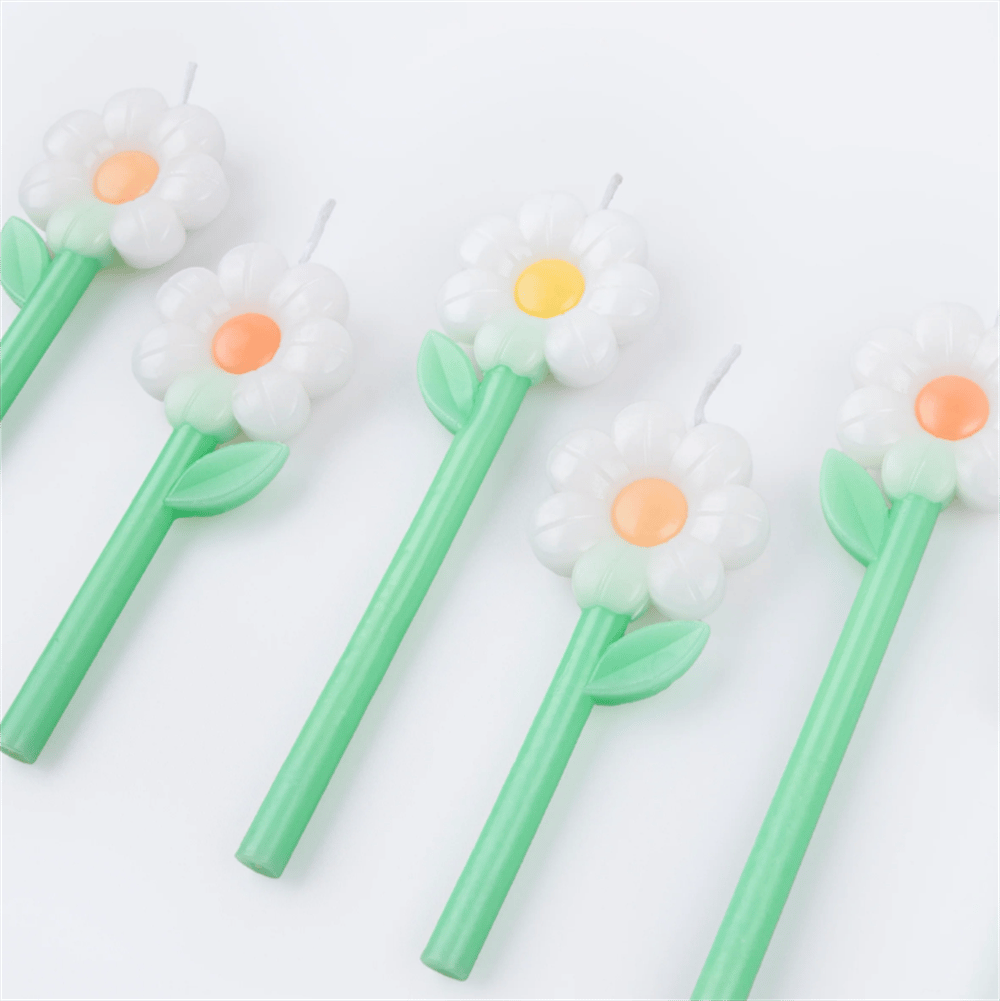 Meri Meri - Daisy Candles - Papatya Mumlar (X6)
