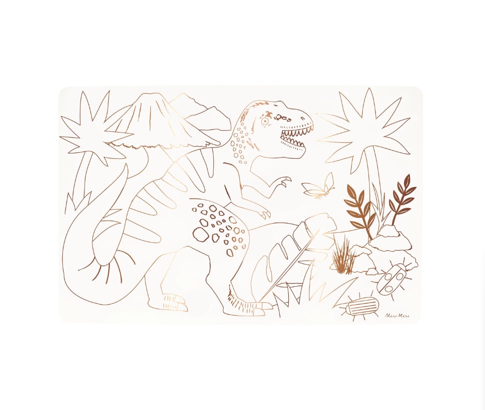 Meri Meri - Dinosaurs Colouring Placemats - Dinozorlar Boyama Amerikan Servisleri (X8)