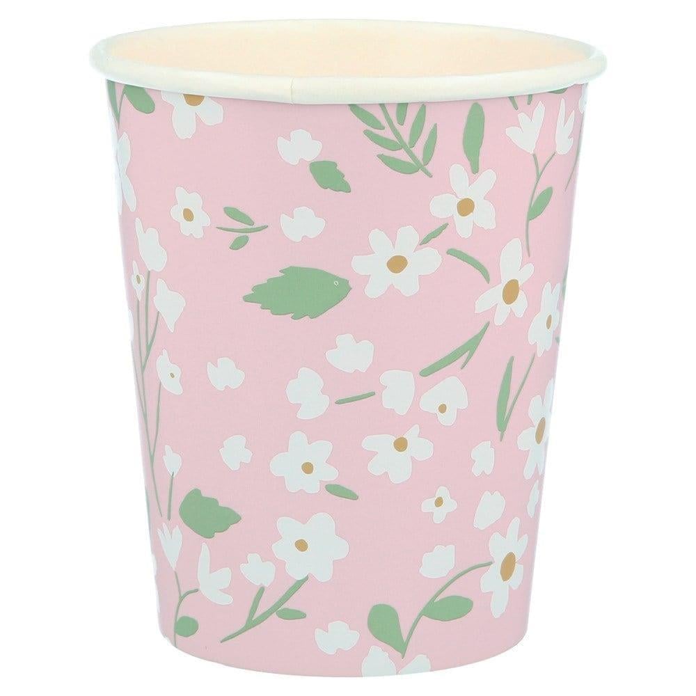Meri Meri - Ditsy Floral Cups - Çiçekli Bardaklar - 12Li