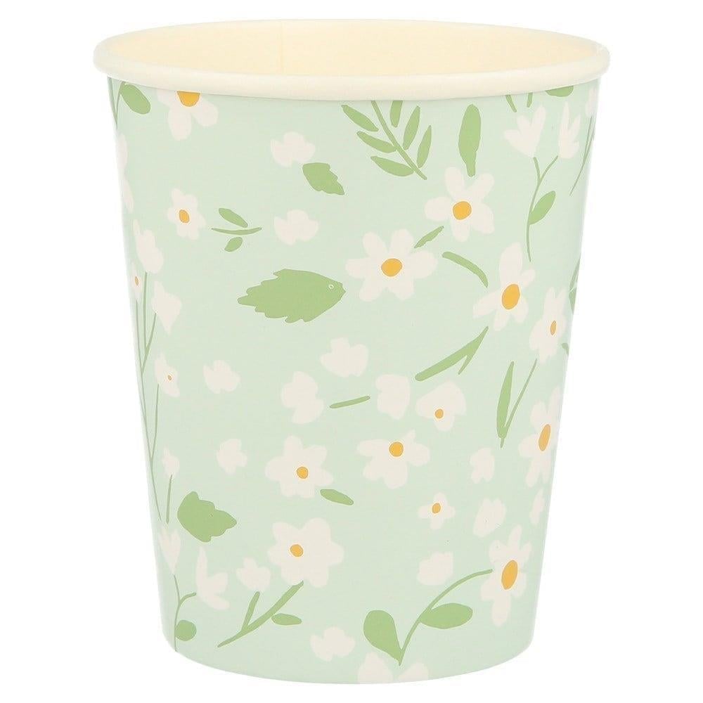 Meri Meri - Ditsy Floral Cups - Çiçekli Bardaklar - 12Li