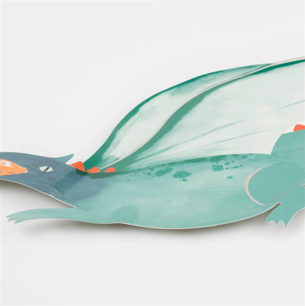 Meri Meri - Dragon Platter - Dragon Servis Tabakları (X4)