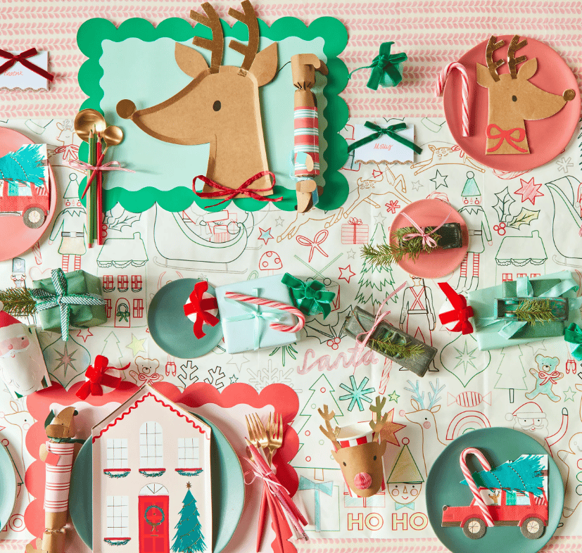 Meri Meri - Driving Reindeer Napkins - Yeni Yıl Peçete (16lı)