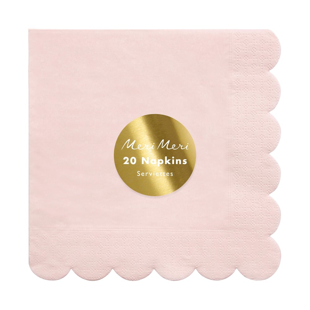 Meri Meri - Dusky Peçete - L - Pembe - 20 Adet