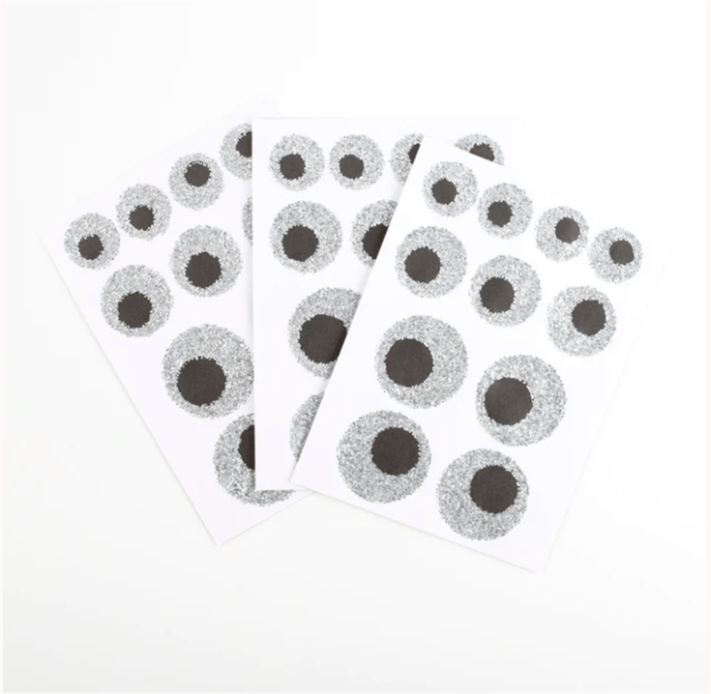 Meri Meri - Eco Glitter Eyeball Stickers - Parıltılı Göz Çıkartmalar (8Li)