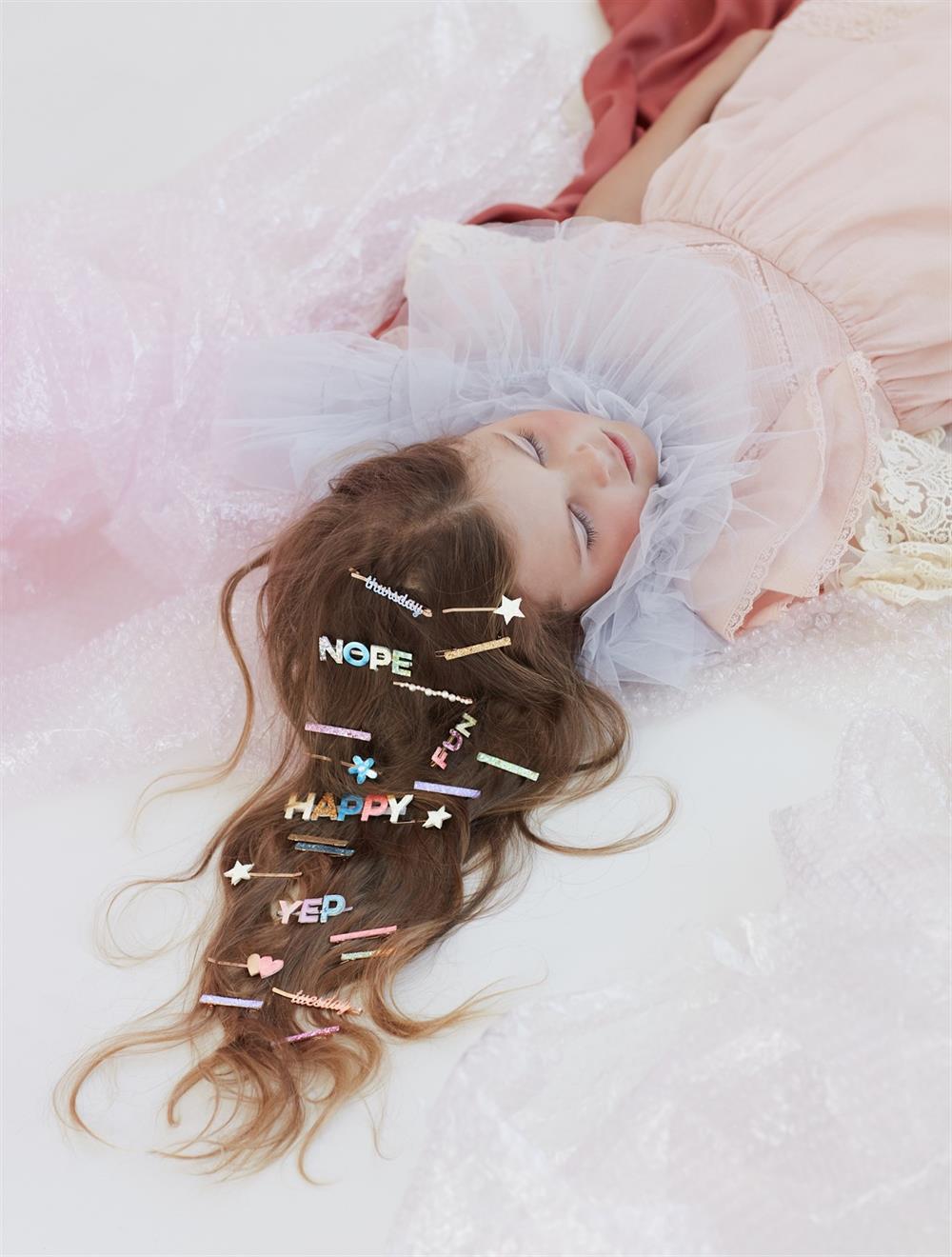 Meri Meri - Enamel Week Day Hair Slides - Haftanın Günleri Tokaları