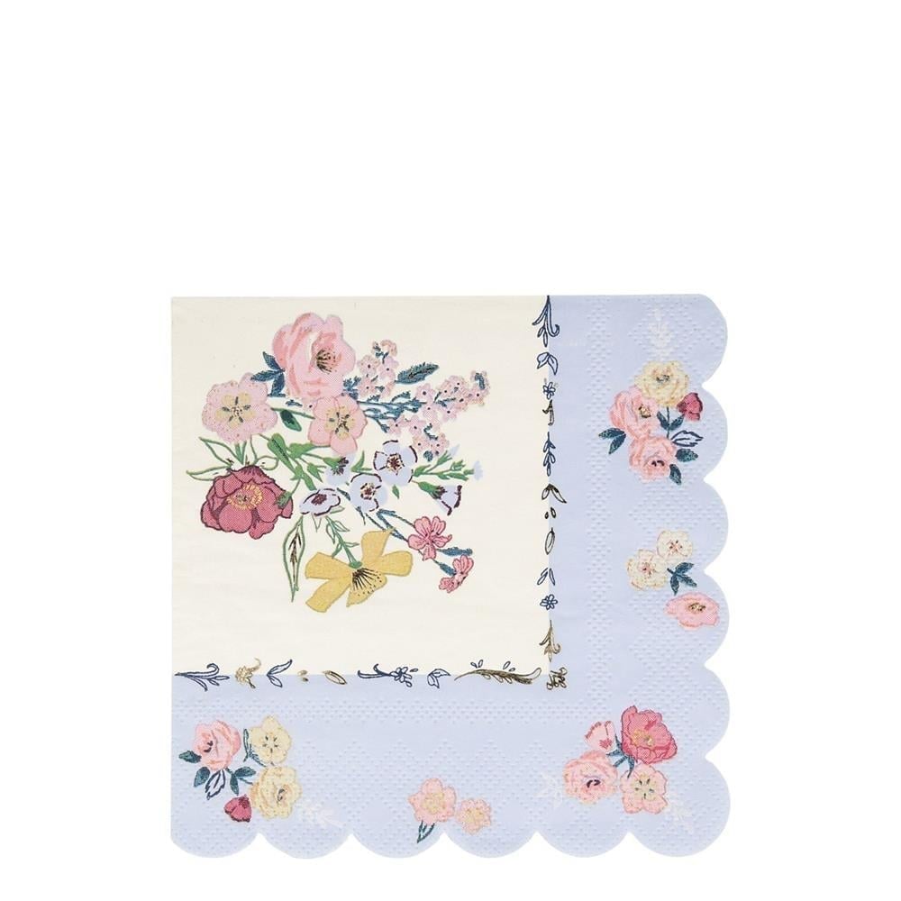 Meri Meri - English Garden Napkins - English Garden Peçete - L - 16Lı