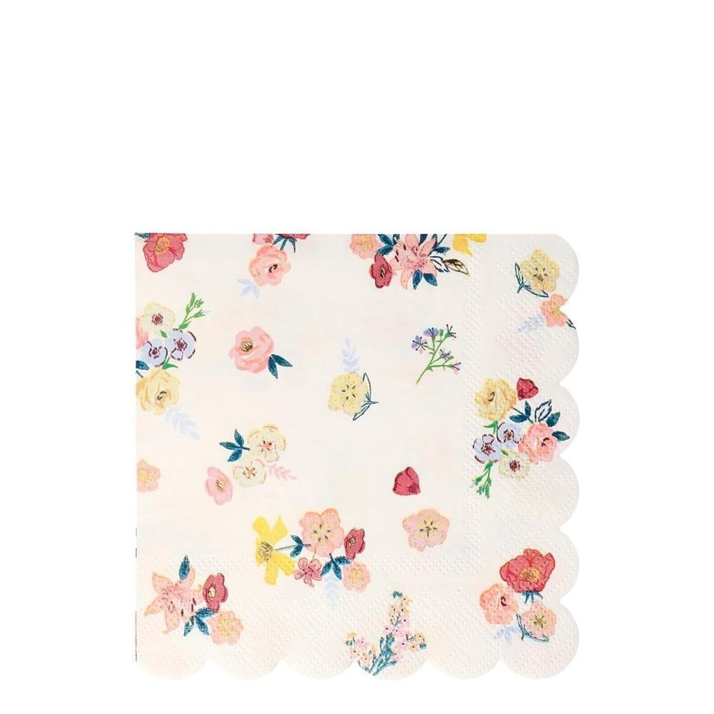 Meri Meri - English Garden Napkins - English Garden Peçete - L - 16Lı