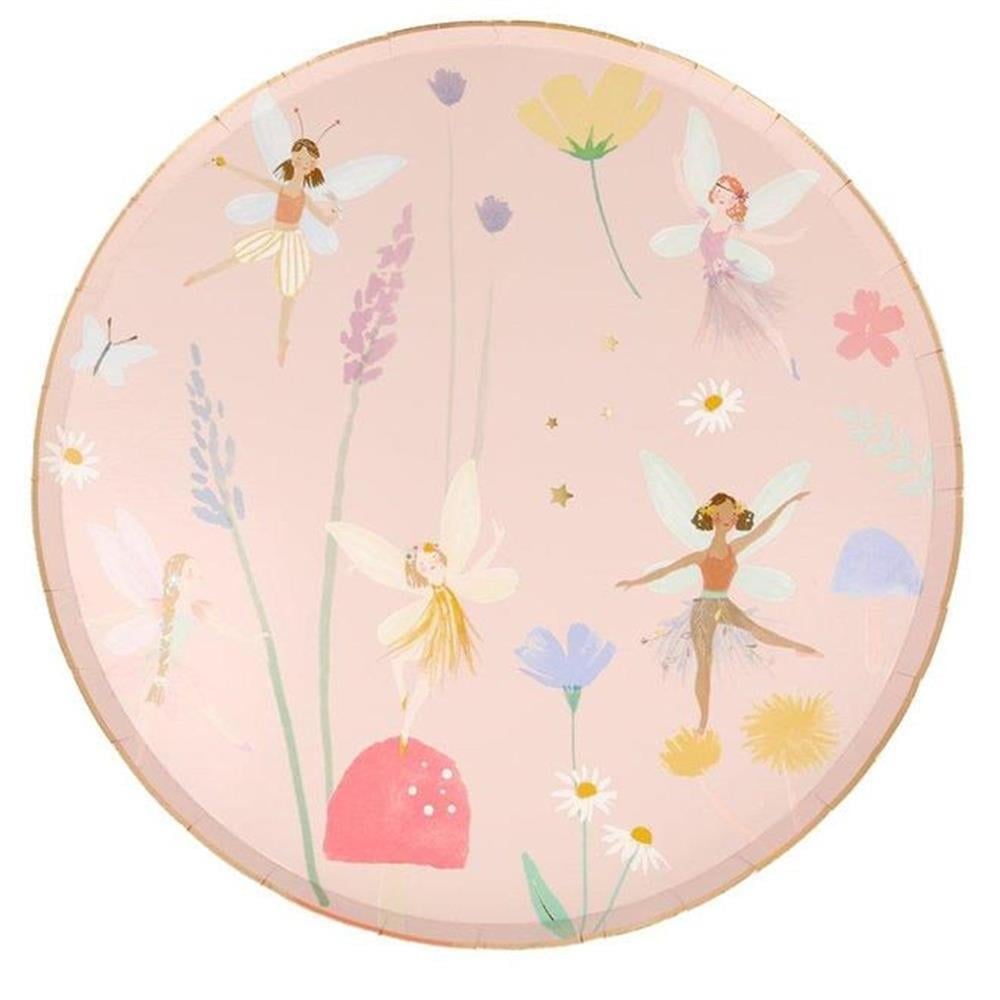 Meri Meri - Fairy Plates - Peri Kızı Tabak - L - 8Li