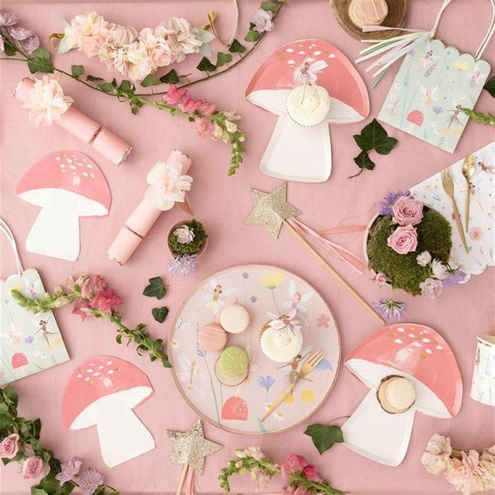 Meri Meri - Fairy Plates - Peri Kızı Tabak - L - 8Li