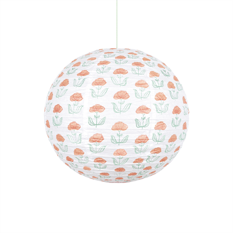 Meri Meri - Flora Orange & Blue Lanterns - Flora Turuncu & Mavi Fenerler - 3 Adet