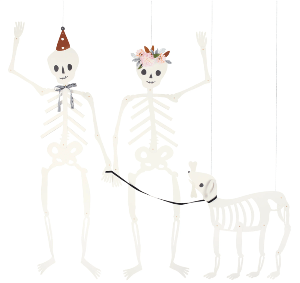 Meri Meri - Giant Jointed Skeletons - Dev İskelet Dekorlar (3Lü)