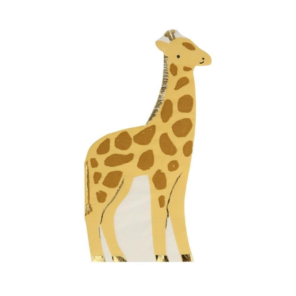 Meri Meri - Giraffe Napkins - Zürafa Peçeteler - 16Lı