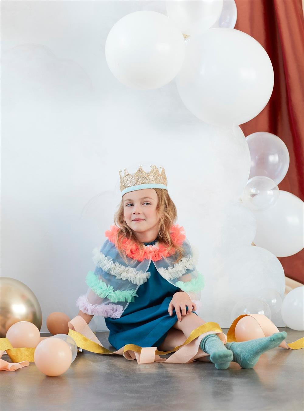 Meri Meri - Gold & Pearl Party Crown - Altın & İnci Parti Tacı