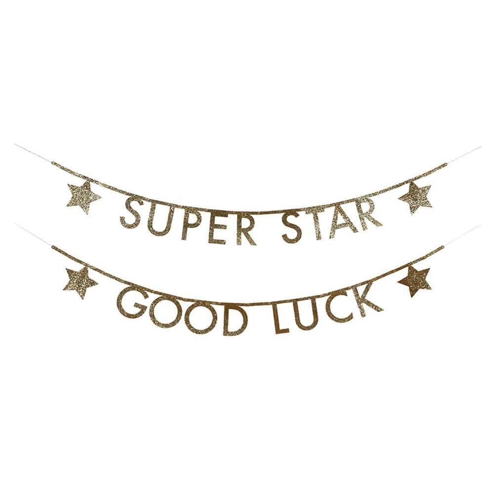 Meri Meri - Gold Glitter Letter Garland Kit - Altın Simli Harf Seti