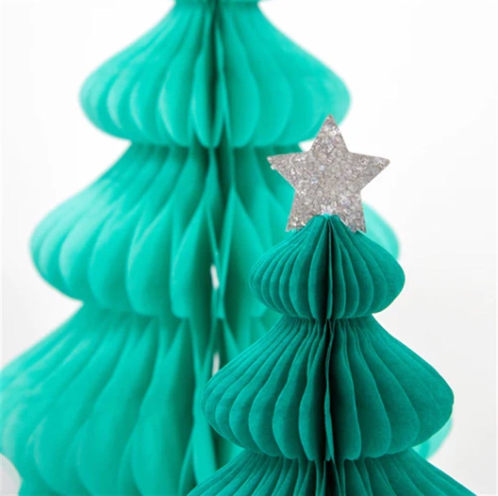 Meri Meri - Green Forest Honeycomb Decorations - Yeşil Orman Petekli Dekorlar - 10Lu
