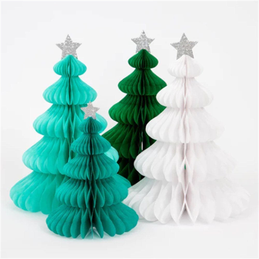 Meri Meri - Green Forest Honeycomb Decorations - Yeşil Orman Petekli Dekorlar - 10Lu