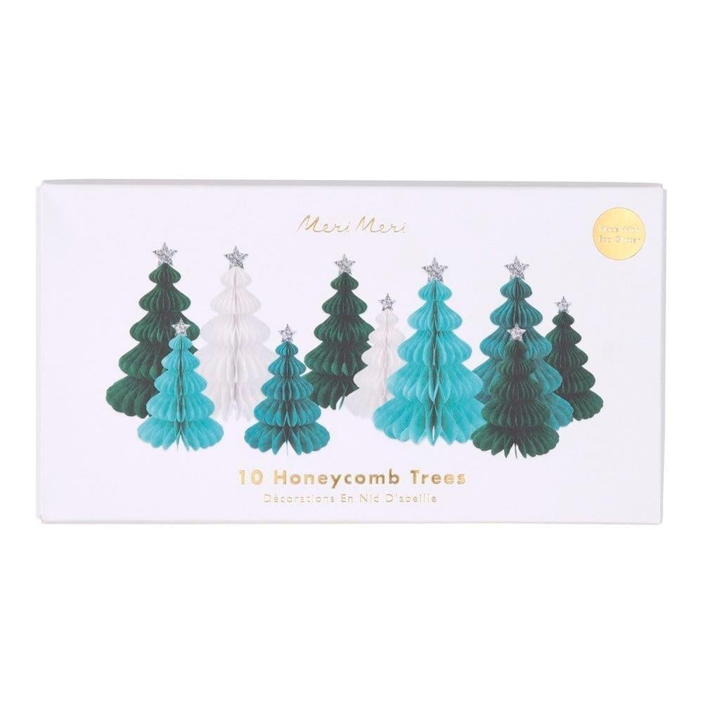 Meri Meri - Green Forest Honeycomb Decorations - Yeşil Orman Petekli Dekorlar - 10Lu