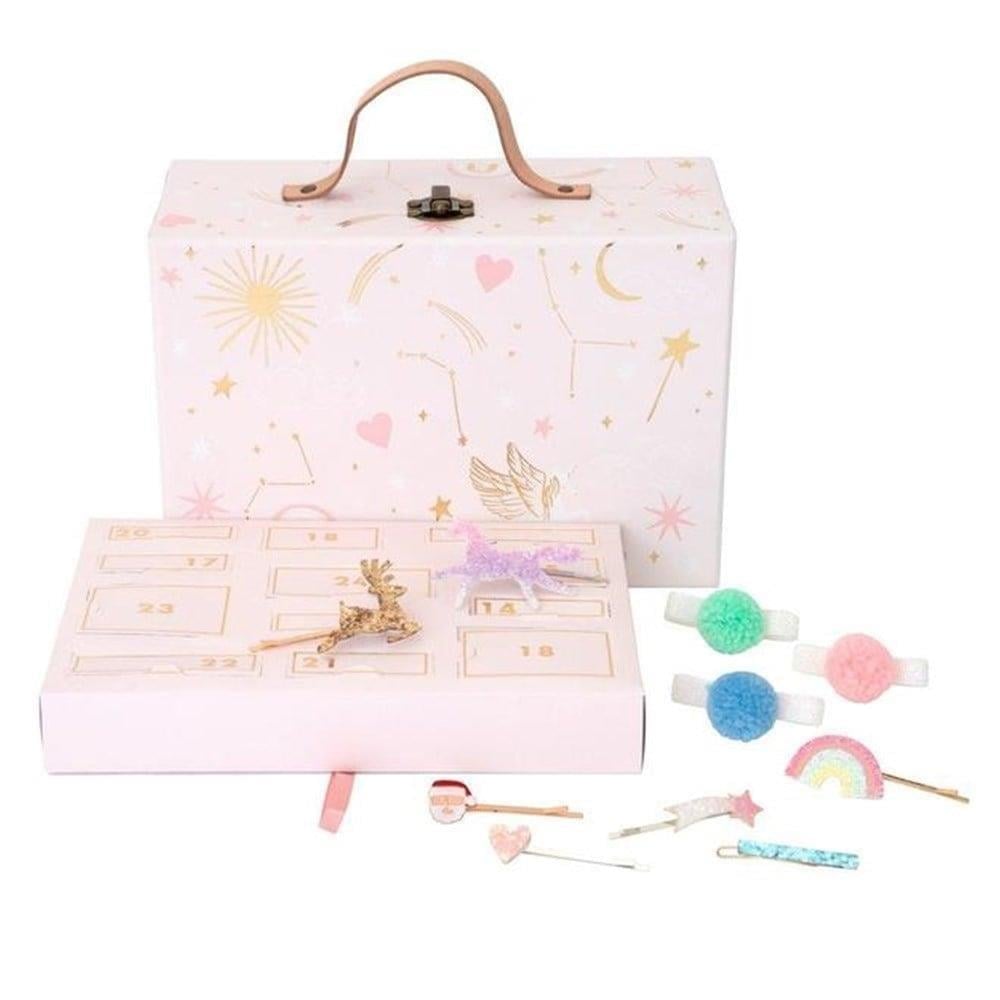Meri Meri - Hair Accessories Advent Calendar Suitcase - Saç Tokalı Advent Calender